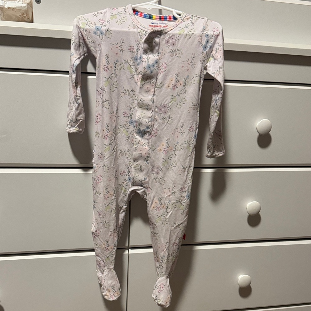 Magnetic Me Pastel Floral Kids Footie